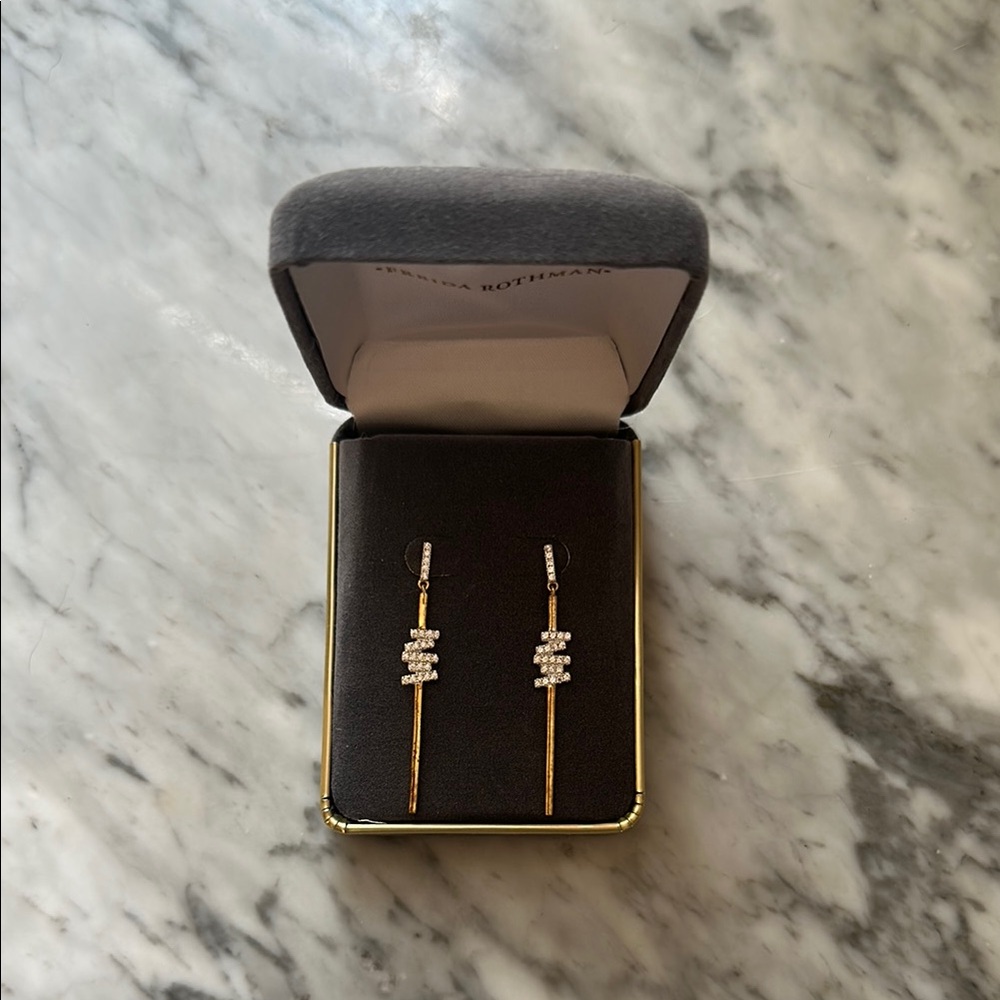 Frieda Rothman - Radiance Delicate Linear  Drop Earrings